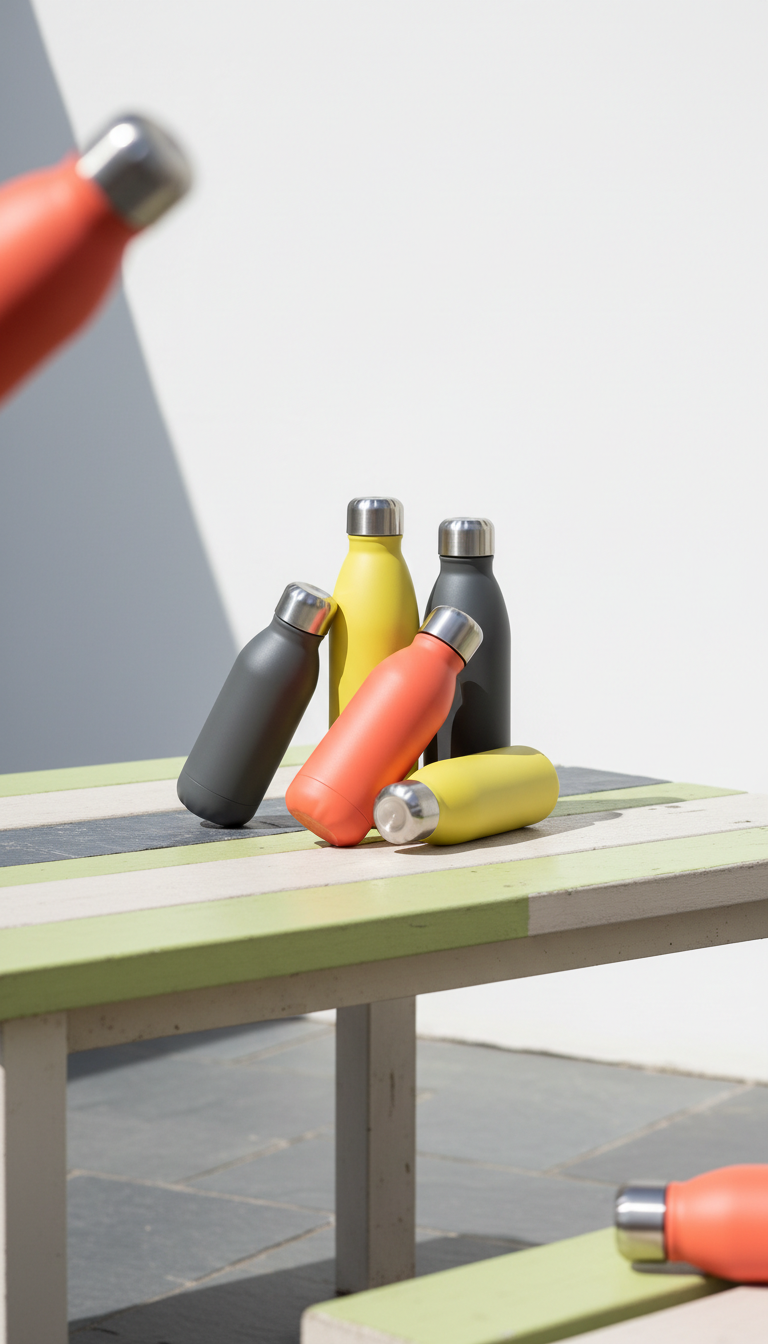 Coral Pop insulated water bottle